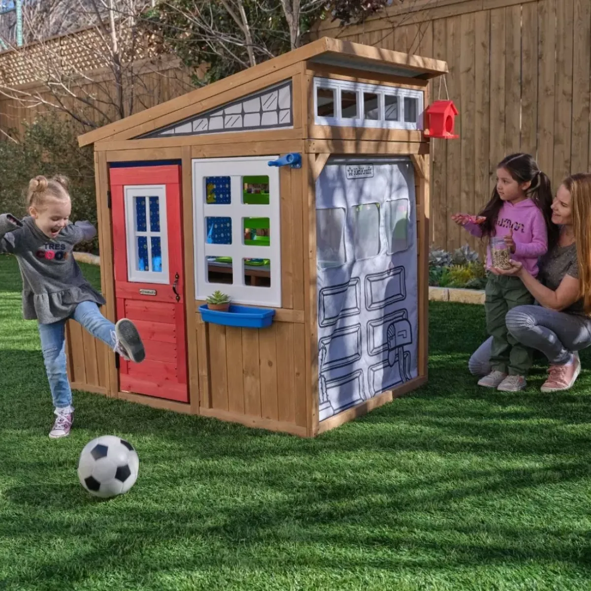 Outdoor Playhouses^KidKraft Hobby Workshop Wooden Playhouse