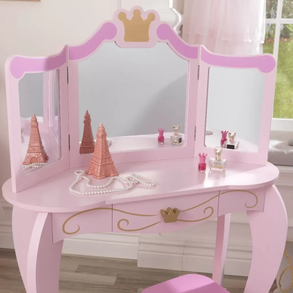 Bedroom^KidKraft Princess Vanity & Stool