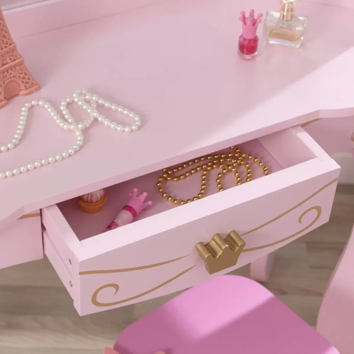 Bedroom^KidKraft Princess Vanity & Stool