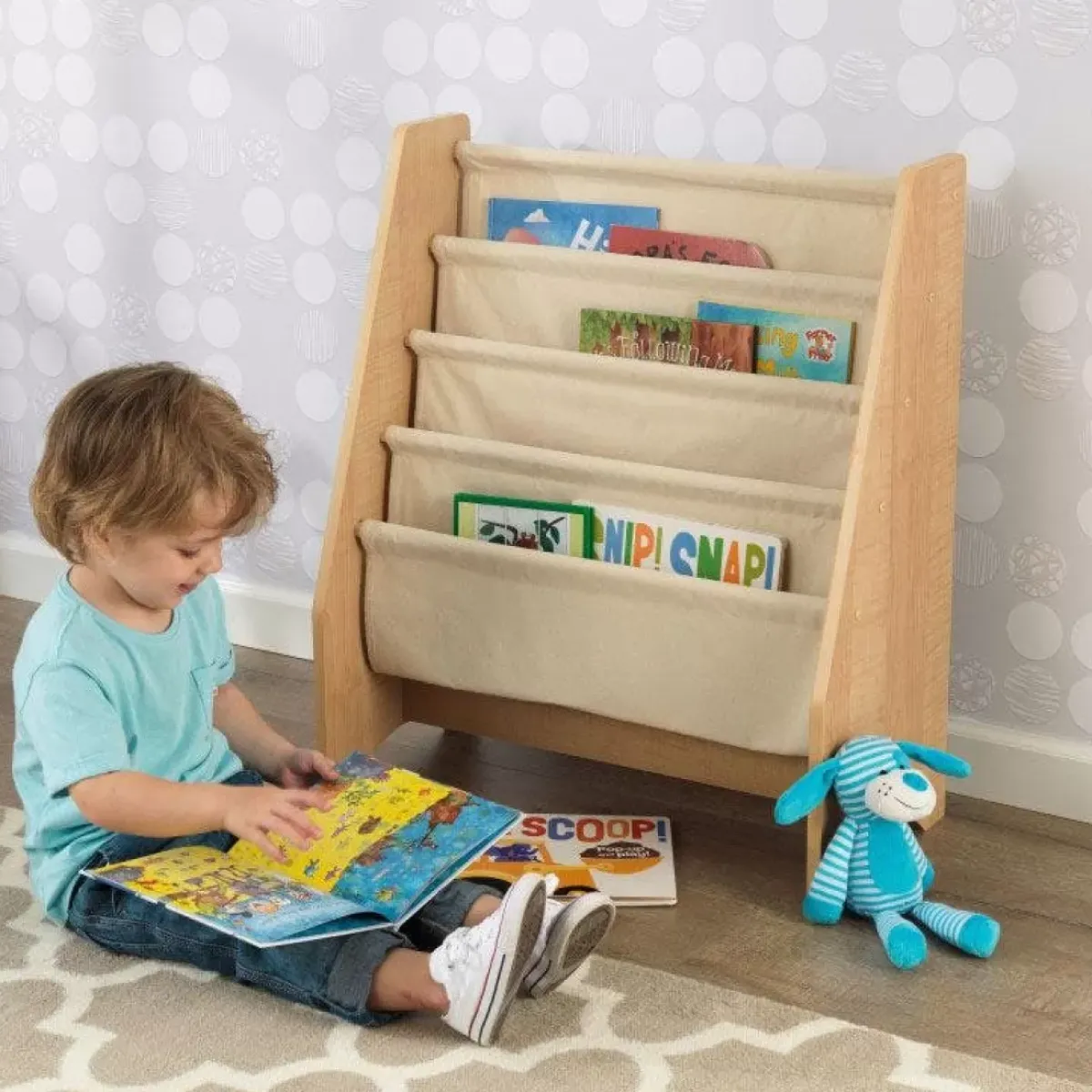 Bedroom^KidKraft Sling Bookshelf - Natural