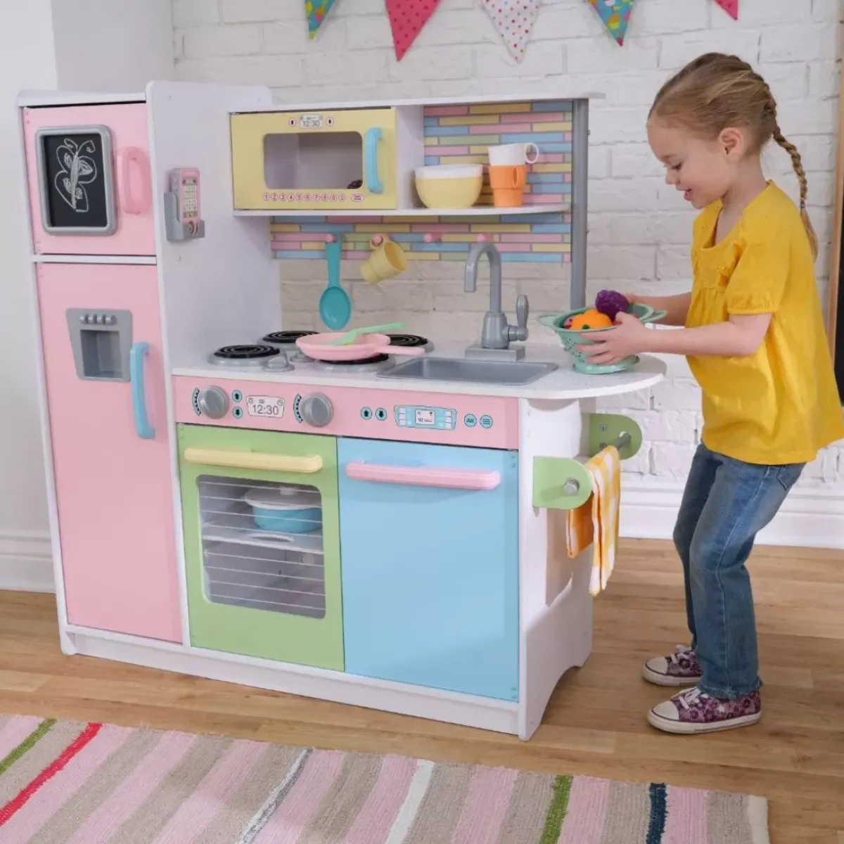 Play Kitchens^KidKraft Uptown Pastel Play Kitchen