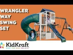 Swing Sets^KidKraft Wrangler Way Swing Set